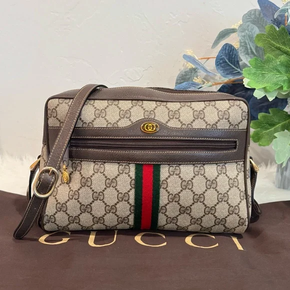 Gucci GG Supreme Ophidia Crossbody Shoulder Bag - Picture 1 of 17